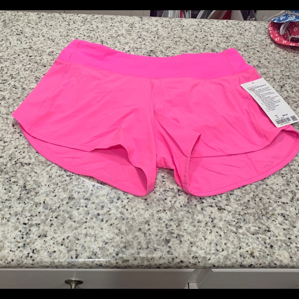 Lululemon Speed Up Shorts Prism Pink 4”